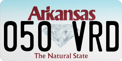 AR license plate 050VRD