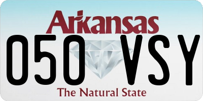 AR license plate 050VSY