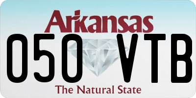 AR license plate 050VTB