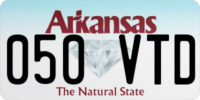 AR license plate 050VTD
