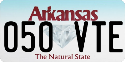 AR license plate 050VTE