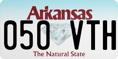 AR license plate 050VTH