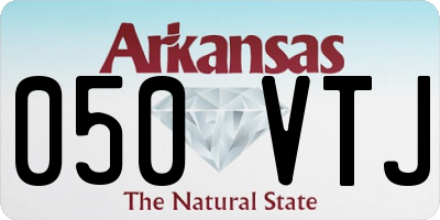 AR license plate 050VTJ