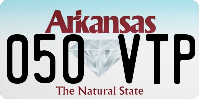 AR license plate 050VTP