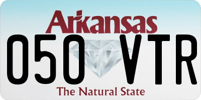 AR license plate 050VTR