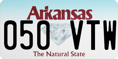 AR license plate 050VTW