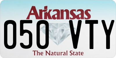 AR license plate 050VTY