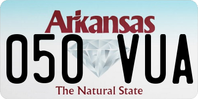 AR license plate 050VUA