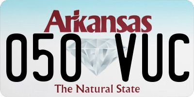 AR license plate 050VUC