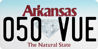 AR license plate 050VUE