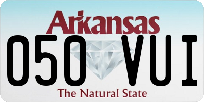 AR license plate 050VUI