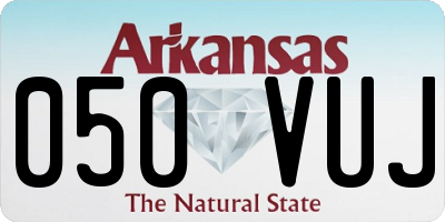 AR license plate 050VUJ