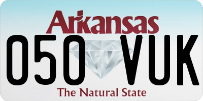 AR license plate 050VUK
