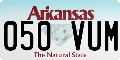AR license plate 050VUM