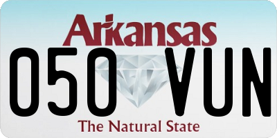 AR license plate 050VUN