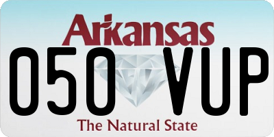 AR license plate 050VUP