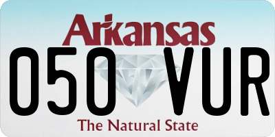 AR license plate 050VUR