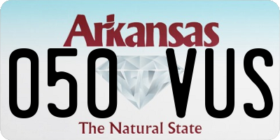 AR license plate 050VUS