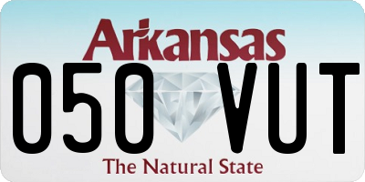 AR license plate 050VUT