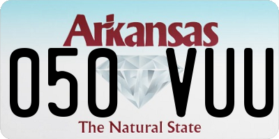 AR license plate 050VUU