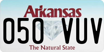 AR license plate 050VUV