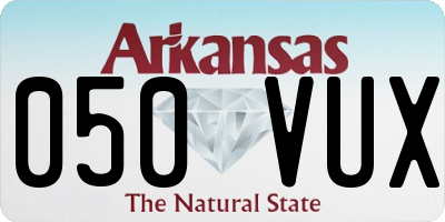 AR license plate 050VUX