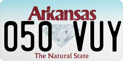 AR license plate 050VUY