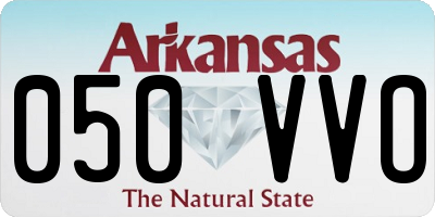 AR license plate 050VVO