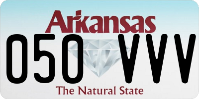 AR license plate 050VVV