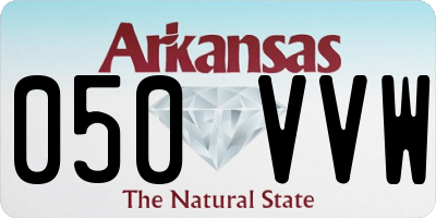 AR license plate 050VVW
