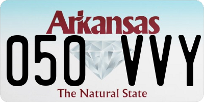 AR license plate 050VVY