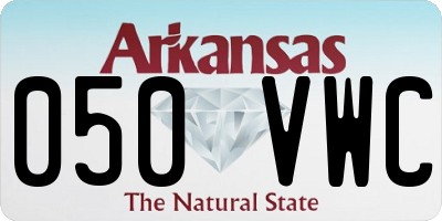 AR license plate 050VWC