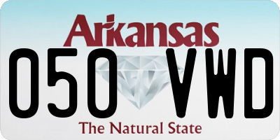 AR license plate 050VWD