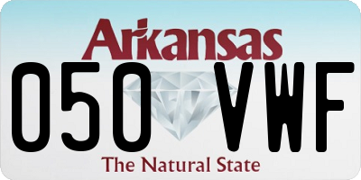 AR license plate 050VWF