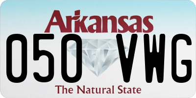 AR license plate 050VWG