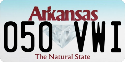 AR license plate 050VWI