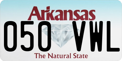 AR license plate 050VWL