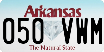 AR license plate 050VWM