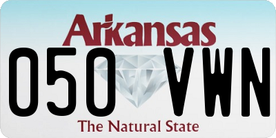 AR license plate 050VWN
