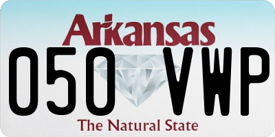 AR license plate 050VWP