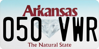 AR license plate 050VWR