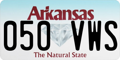 AR license plate 050VWS