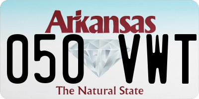 AR license plate 050VWT