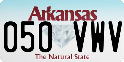 AR license plate 050VWV