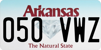 AR license plate 050VWZ