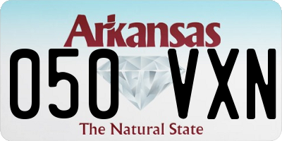 AR license plate 050VXN