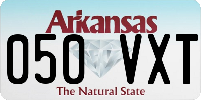AR license plate 050VXT