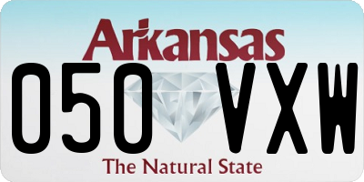 AR license plate 050VXW