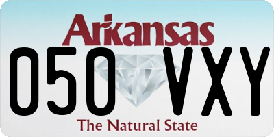 AR license plate 050VXY
