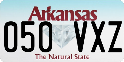 AR license plate 050VXZ